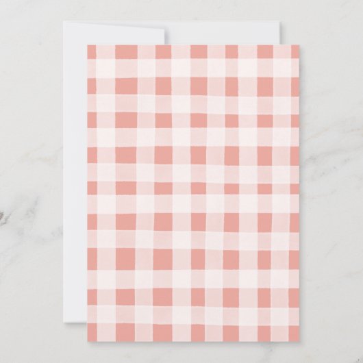 カウガールフローラ誕生日招待状 招待状 (裏面)