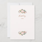 カウガールブーツのウェディングシャワー 招待状 (裏面)