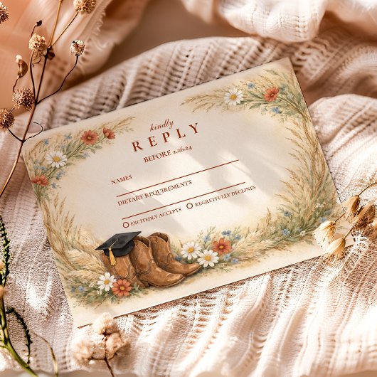 カウガール卒業パーティー 出欠カード