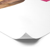 カウガール最初のロデオ馬の農場パーティー歓迎看板 ポスター (角)