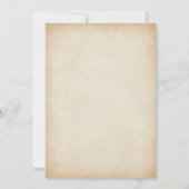 カウガール誕生日パーティーお礼カード 招待状 (裏面)