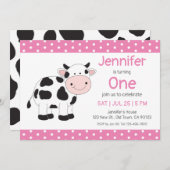 カウガール誕生日招待状 招待状 (正面/裏面)