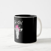 カウガール農家ギフトカッコいい|カウアニマルアイディア ツートーンマグカップ (正面右)