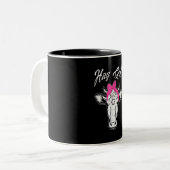 カウガール農家ギフトカッコいい|カウアニマルアイディア ツートーンマグカップ (正面左)