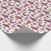 カウガール ウェディング ギフト包装紙 ラッピングペーパー (角)