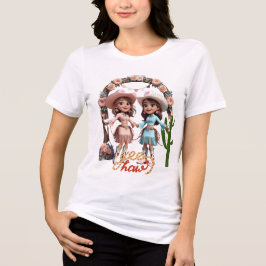 カウガール ウェディング セレブレーション - ウェスタン エステティック fo トライブレンドTシャツ