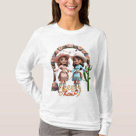 カウガール ウェディング セレブレーション Tシャツ