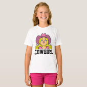 カウガール ガールズ レディース Tシャツ (正面フル)