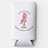 カウガール・クルー独身最後の祭り スリム缶クーラー (正面)