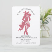 カウガール・クルー独身最後の祭り 招待状 (スタンド正面)