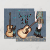 カウガール スイート16 パーティー 招待状 (正面/裏面)