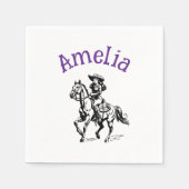 カウガール スタンダードカクテルナプキン (正面)