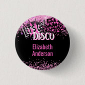 カウガール ディスコ バチェロレッテ ラスト ライド ロデオ 缶バッジ (正面)