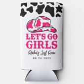 カウガール ディスコ ラスト ロデオ ブライズ バチェロレッテ セルツァー 缶 スリム缶クーラー (正面)