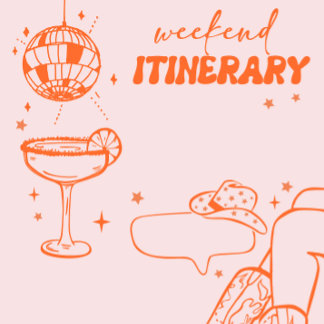 カウガール ディスコ ロデオ ブライズゲート ウィークエンド 招待状