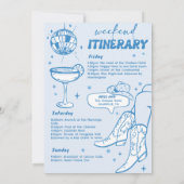 カウガール ディスコ ロデオ ブライズゲート ウィークエンド 招待状 (裏面)