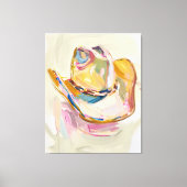 カウガール ハット ウォール アート キャンバス (正面)