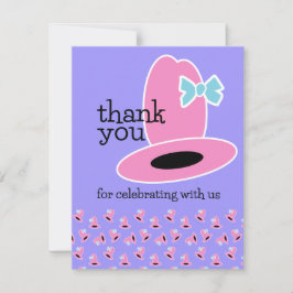 カウガール ハット サンクス ノートカード