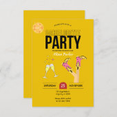 カウガール・バチェロレッテ・パーティー 招待状 (正面/裏面)