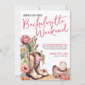 カウガール・バチェロレッテ・パーティ 招待状 (正面)