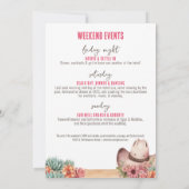 カウガール・バチェロレッテ・パーティ 招待状 (裏面)