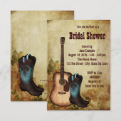 カウガール ブライズシャワー 招待状 (正面/裏面)