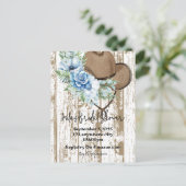 カウガール ブライダルシャワーの招待状 ポストカード (スタンド正面)