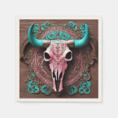 カウガール・ブル・スカル・カントリー・ウェスタン・パーティー スタンダードカクテルナプキン (正面)