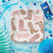 カウガール ブート パーティ プレート (パーティー)