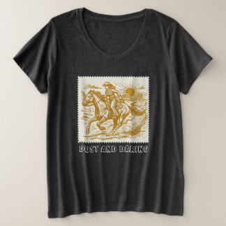 カウガール プラスサイズTシャツ