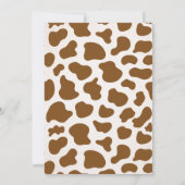 カウガール ベイビー シャワー 招待状 (裏面)