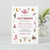 カウガール ベイビー シャワー 招待状 (スタンド正面)