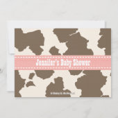 カウガール ベビーシャワー 招待状 (裏面)