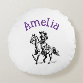 カウガール ラウンドクッション