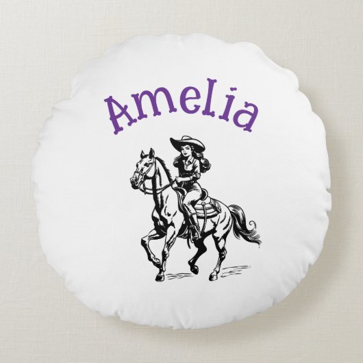 カウガール ラウンドクッション (正面)