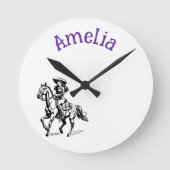 カウガール ラウンド壁時計 (正面)