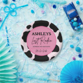 カウガール ラストロデオ パーソナライズパーティープレート ペーパープレート (パーティー)