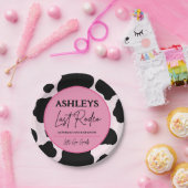 カウガール ラストロデオ パーソナライズパーティープレート ペーパープレート (パーティー)