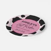 カウガール ラストロデオ パーソナライズパーティープレート ペーパープレート (アングル)