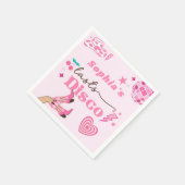 カウガール ラスト ディスコ バチェロレッテ スペース ピンク パーティー スタンダードカクテルナプキン (角)