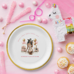 カウガール ラスト ロデオ ウェスタン バチェロレッテ パーティー ペーパープレート