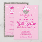 カウガール ラスト ロデオ バチェロレッテ パーティー 招待状 (正面/裏面)