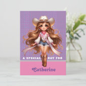 カウガール・ロデオプリンセス1 個人用 招待状 (スタンド正面)