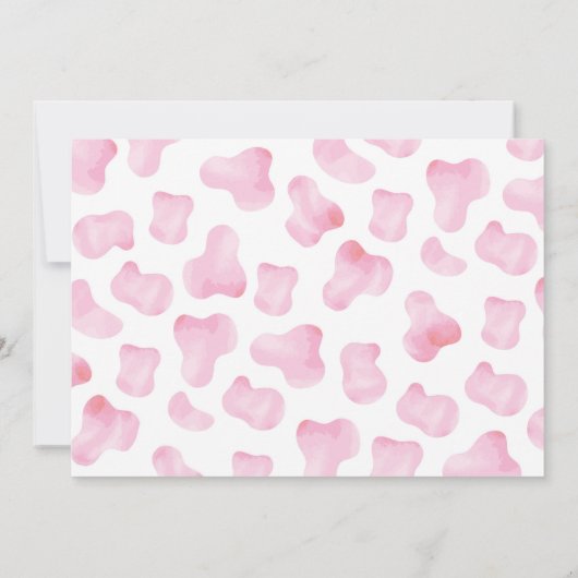 カウガール ロデオ ウェスタン 1歳の誕生日 お礼カード 招待状 (裏面)