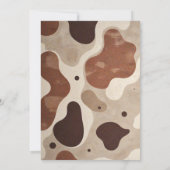 カウガール ワイルドウェスト 1歳 ロデオ牧場 誕生日パーティー 招待状 (裏面)