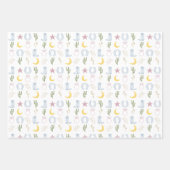 カウガール Southwestern ウェディング ラッピングペーパーシート (正面2)