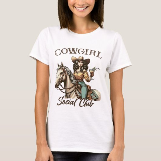 カウガールTシャツ Tシャツ (正面)