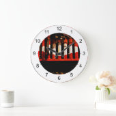 カウキャッチャー ラージ壁時計 (ホーム)