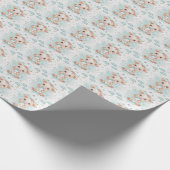カウキュートベビーパステルウォーターカラーパターン ラッピングペーパー (角)