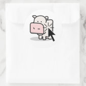 カウクリッカステッカー ラウンドシール (バッグ)